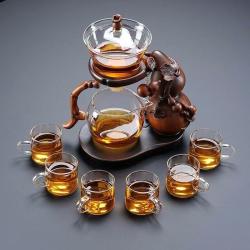 新款葫芦茶具，自动茶具套装组合家用办公室玻璃懒人功夫泡茶神器